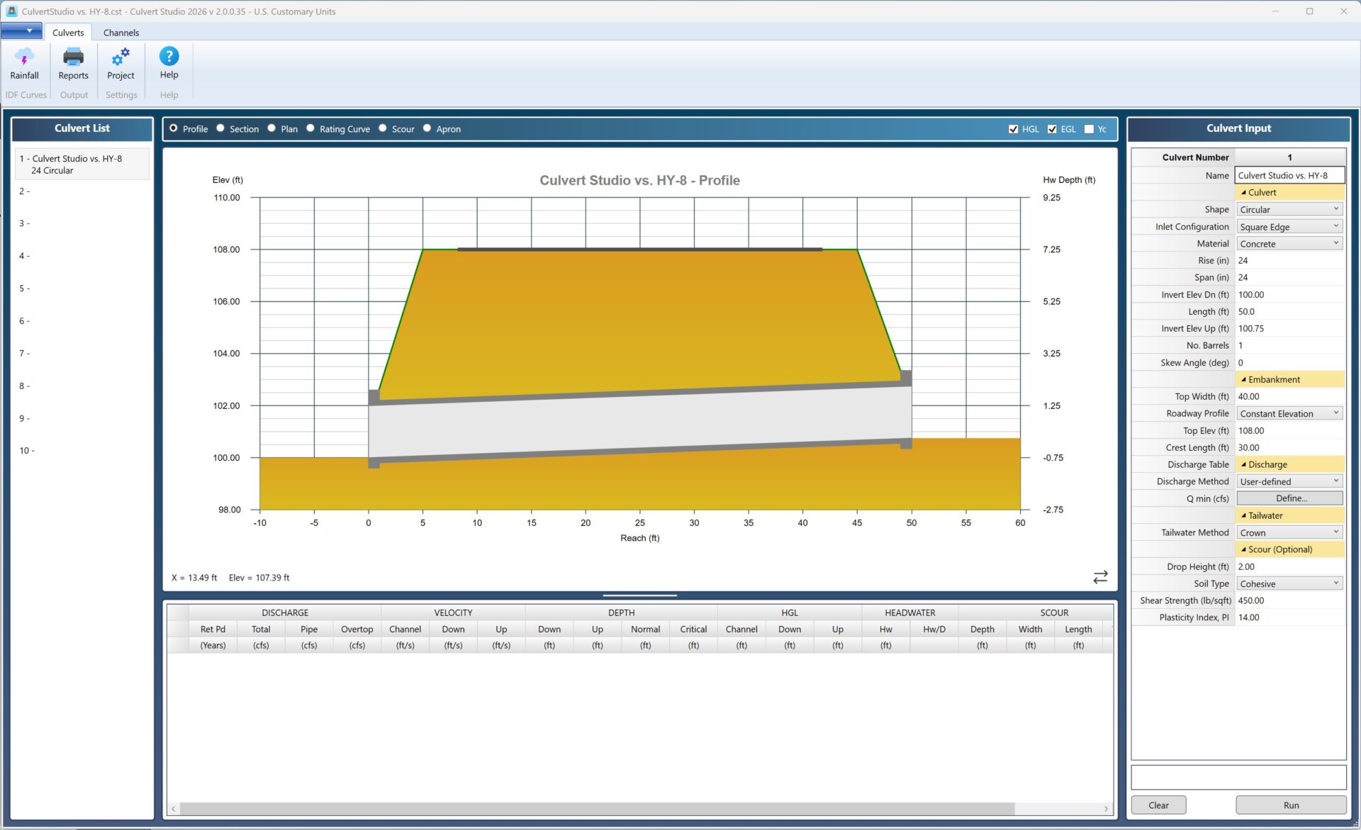 Culvert Studio User Interface