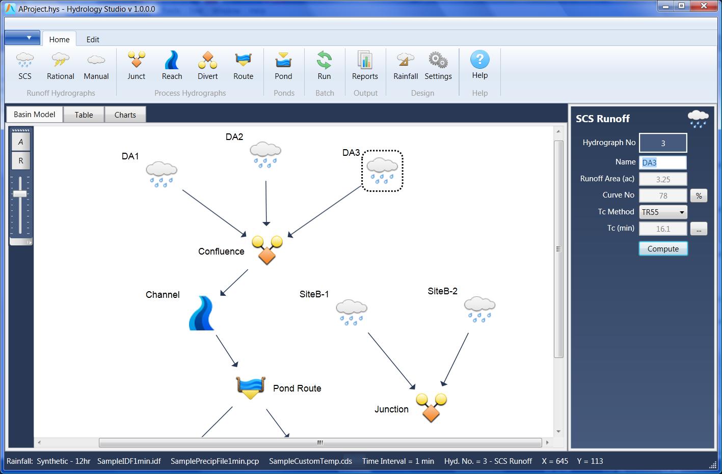 Detention Pond Design Hydrology Software Hydrology Studio